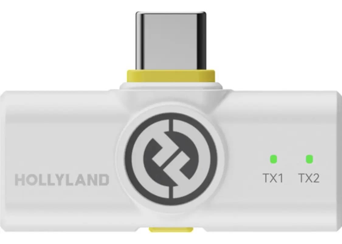 Pessoas usando o Microfone Hollyland Lark M2 em diversas situações