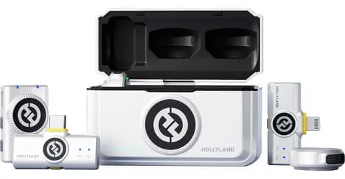 Detalhes do design compacto do Microfone Hollyland Lark M2