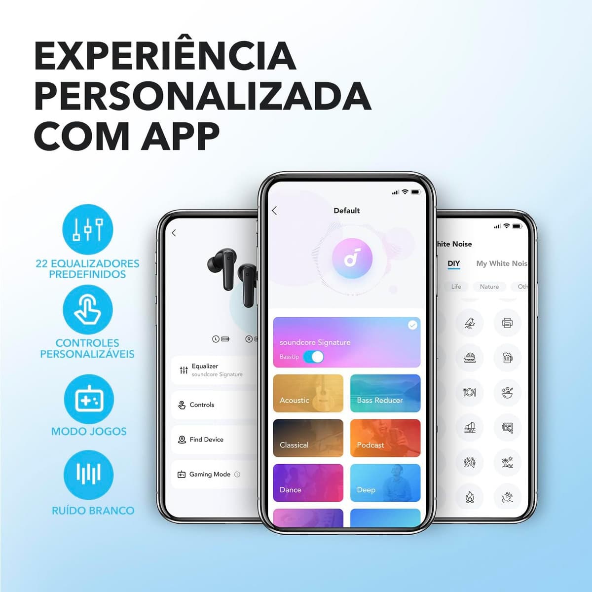 Fone de Ouvido Soundcore P20i Bluetooth 5.3 com estojo compacto