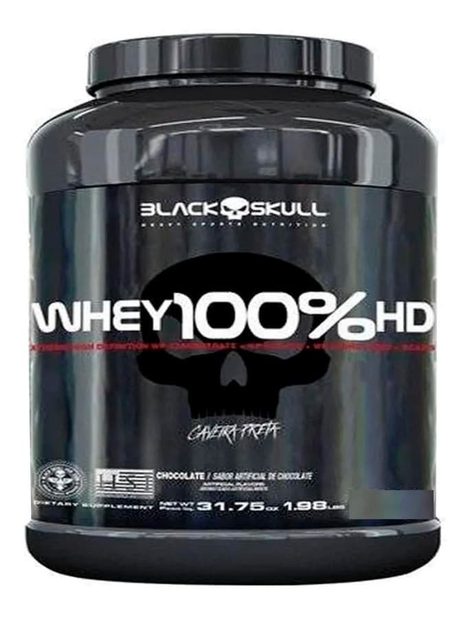 Whey 100% HD Black Skull Sabor Baunilha e sua descrição
